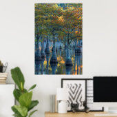 Forest of Pond Cypress Trees Poster (Thuiskantoor)