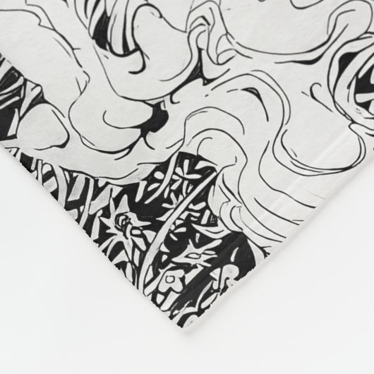 Forest of Shadows Fleece Deken (Hoek)