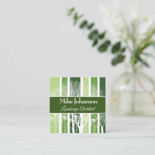 Forest of Tree's Vierkante Visitekaartje (Staand voorkant)