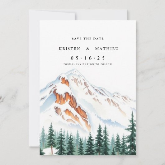 Forest Online Mountain Save The Date (Voorkant)