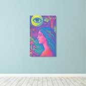 Forest Oracle – Psychedelic Vision Canvas (Insitu (Houten vloer))