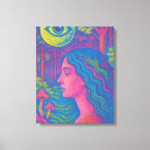 Forest Oracle – Psychedelic Vision Canvas Afdruk (Voorkant)