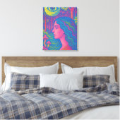 Forest Oracle – Psychedelic Vision Canvas Afdruk (Insitu (Slaapkamer))