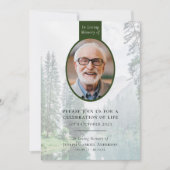 Forest Oval | Herdenking van het leven door begraf Kaart (Voorkant)