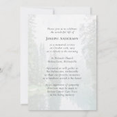 Forest Oval | Herdenking van het leven door begraf Kaart (Achterkant)