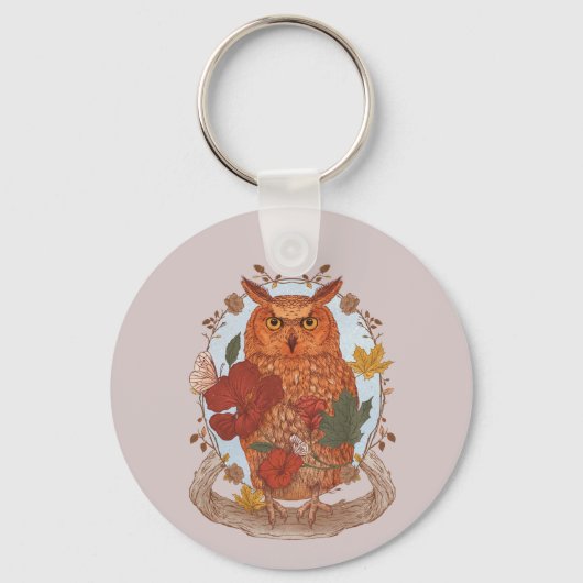 Forest Owl Sleutelhanger (Voorkant)