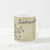 Forest Owl Woodland Frosted Glass Coffee Mok Cup (Voorkant rechts)