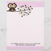 Forest Owl Woodland Hoot briefhoofd briefpapier (Voorkant)