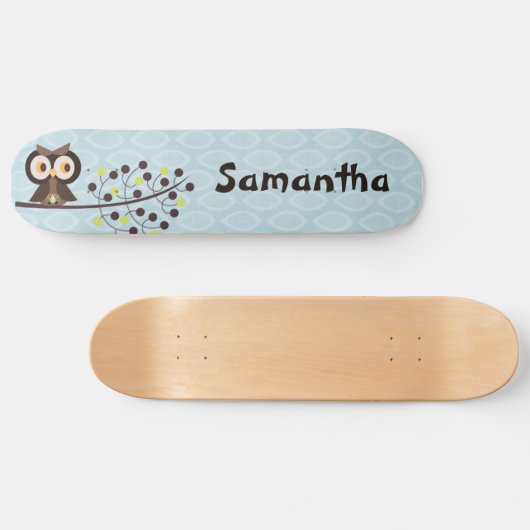 Forest Owl Woodland Hoot Comp Skateboard (Horizontaal)