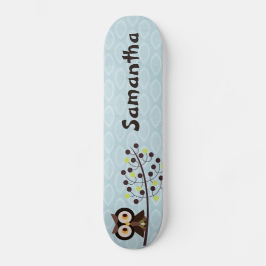 Forest Owl Woodland Hoot Comp Skateboard (Voorkant)