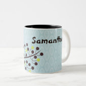 Forest Owl Woodland Hoot Night Coffee Mok Cup (Voorkant rechts)