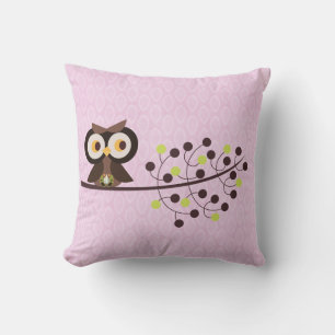 Forest Owl Woodland Hoot Night Couch Sierkussen
