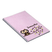 Forest Owl Woodland Hoot Night Spiral Notitieboek (Rechterzijde)
