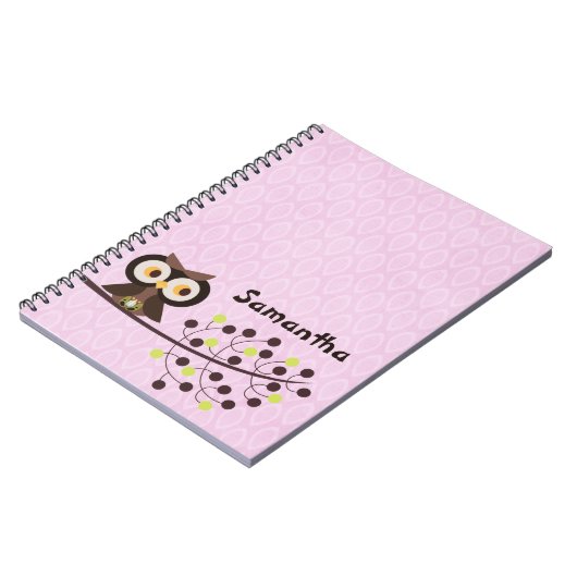 Forest Owl Woodland Hoot Night Spiral Notitieboek (Linkerzijde)