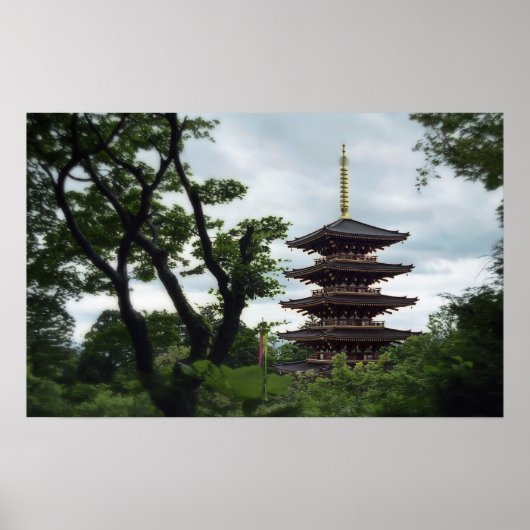 Forest Pagoda - Japan Poster (Voorkant)