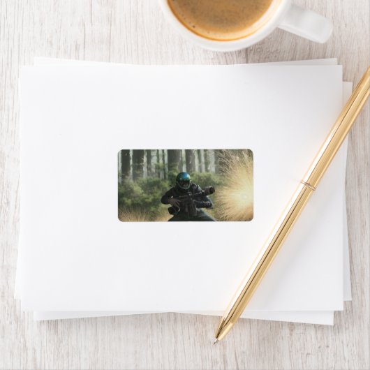 Forest Paintball Battle Etiket (Insitu)