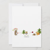 Forest Pals-fotogeboorteaankondiging Aankondiging (Achterkant)