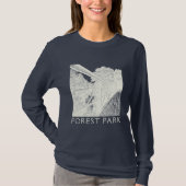 Forest Park Bridge, met lange mouwen T-shirt (Voorkant)