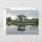 Forest Park St. Louis Missouri Briefkaart (Voorkant / Achterkant)