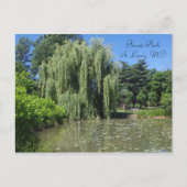 Forest Park Weeping Willow op Pond Briefkaart (Voorkant)