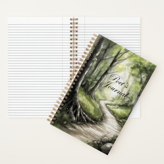 "Forest Path" (Bospad), het journaal van de dichte Notitieboek (Binnen)