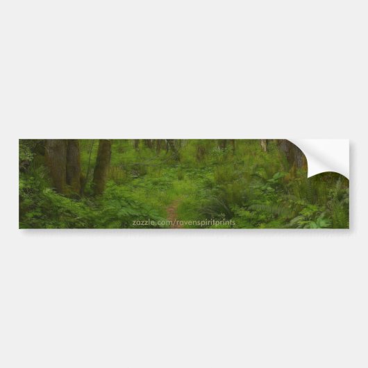 FOREST PATH-Bumpersticker Bumpersticker (Voorkant)
