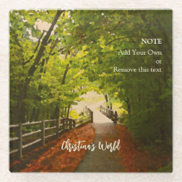 FOREST PATH Herfst 07 - Glazen Onderzetter