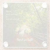 FOREST PATH Herfst 07 - Glazen Onderzetter (Achterkant)