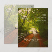 FOREST PATH Herfst 07 - Post Kaart (Voorkant / Achterkant)