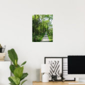 Forest Path in Partial Sunlight Photo Poster Art (Thuiskantoor)