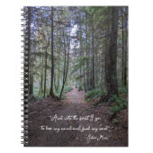 Forest Path John Muir Quote Notitieboek (Voorkant)