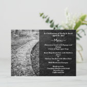 Forest Path Menu-kaarten Kaart (Staand voorkant)