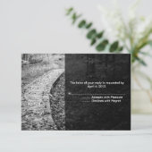 Forest Path Reply Cards RSVP Kaartje (Staand voorkant)