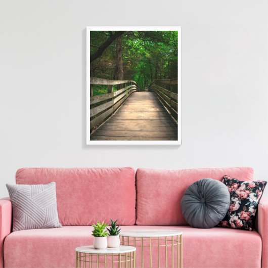 Forest Path Serenity Canvas Afdruk (Insitu (Woonkamer))