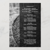 Forest Path Wedding Program Programmakaart (Achterkant)