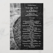 Forest Path Wedding Program Programmakaart (Voorkant)