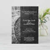 Forest Path Wedding Program Programmakaart (Staand voorkant)