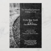 Forest Path Wedding Program Programmakaart (Voorkant)