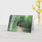Forest Path Wenskaart Kaart (Gele Bloem)