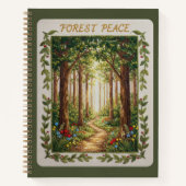 Forest Peace Embroidered Nature Path Journal Notitieboek (Voorkant)