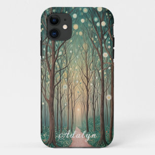 Forest Phantoms: Drijvende lichten in het Nachthou Case-Mate iPhone Case