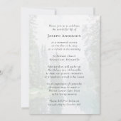 Forest Photo Funeral Memorial Viering van het leve Kaart (Achterkant)