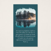 Forest Photo Memorial Prayer Card Visitekaartje (Achterkant)