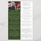 Forest Photo | Programma voor de begrafenisvolgord (Achterkant)