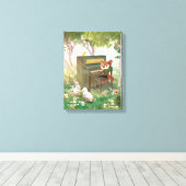 Forest Piano Concert Canvas Afdruk (Insitu (Houten vloer))