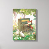 Forest Piano Concert Canvas Afdruk (Voorkant)