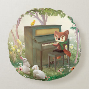 Forest Piano Concert Rond Kussen