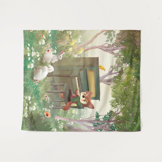 Forest Piano Concert Wandkleed (Voorkant (horizontaal))