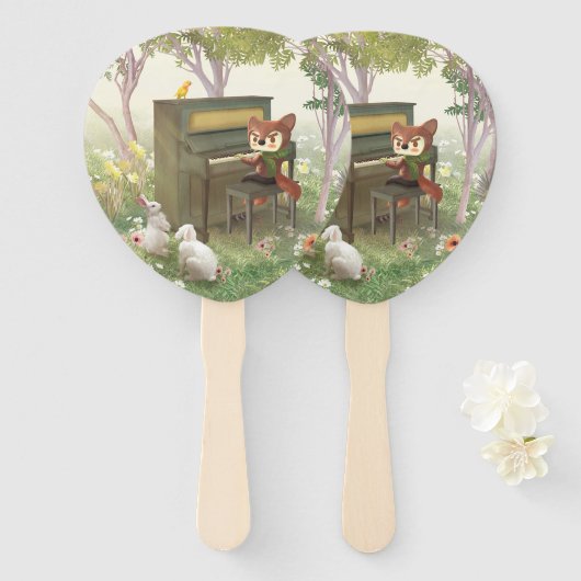 Forest Piano Handwaaier (Voorkant en achterkant)