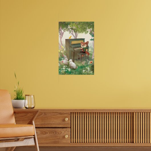 Forest Piano Poster (Woonkamer 2)
